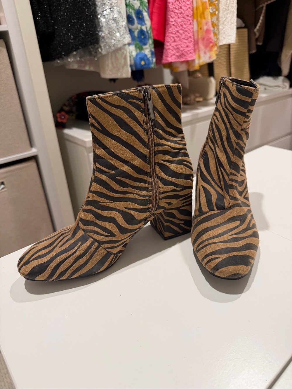 Animal Print Ankle Boots